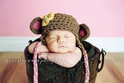 Image of Little monkey hat only (also comes in boys colors)