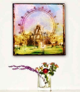 Image of ♥Impressionist Retro Art Canvas-Ferris Wheel ♥