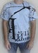 Image of Man's T-shirt Cyrillic Wear Urban Russian CCCP USSR Ukrainian Blue