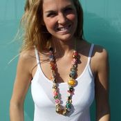 Image of Bollywood Button Necklace