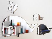 Image of Shatterproof Whale Family Mirrors