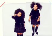 Image of Dark Navy Layered Skirt