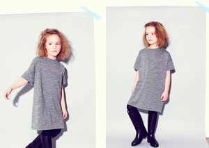 Image of Grey Wool Knit Dress