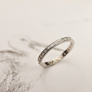 Image of platinum & rose-cut full eternity ring