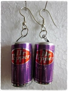 Image of Dr. Pepper earrings