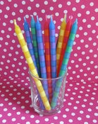 Image of Tall Striped Candles