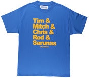 Image of RUN TMC TEE | royal / yellow