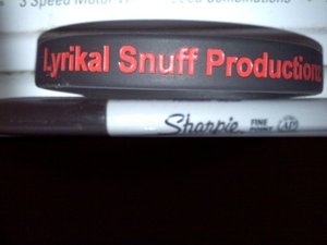 Image of LYRIKAL SNUFF PRODUCTIONZ WRIST BAND