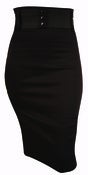 Image of Switchblade Stiletto  Black Waist Skirt