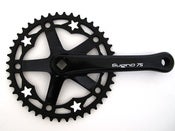 Image of White stars - Black chainring