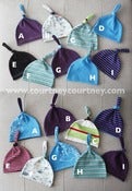 Image of COURTNEYCOURTNEY recycled knit knot hats
