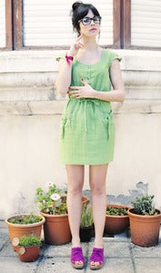 Image of Vestido Pitigüil 03 VERDE, Antes 99€ AHORA:  