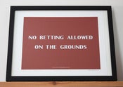 Image of No Betting Allowed on the Grounds