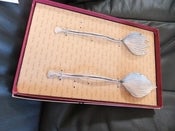 Image of "Table Art" Hosta Serving Set - Silver