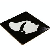Image of Set of 4 Gramaphone Coasters made from recycled vinyl records.