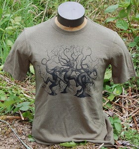 Image of Dancing Trees on Men's Hemp in Deep Sage