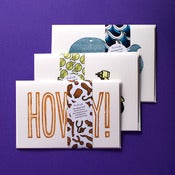 Image of Letterpressed cards Multipack