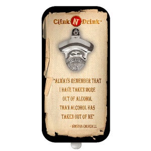 Image of Clink N Drink Winston Churchill Quote