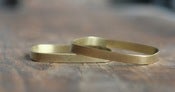 Image of 3 small Square brass bracelets