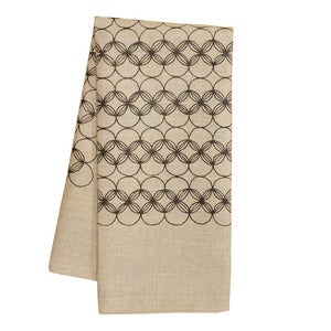 Natural Circles Tea Towel