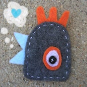 Image of Chicken Head Felt Pin (3 Options)