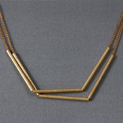 Image of NECKLACE - short - vintage - tube