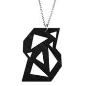 Image of VLING CLASSIC "SIRE" Necklace made from a recycled vinyl record.