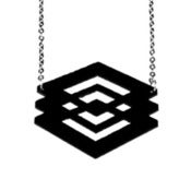 Image of VLING CLASSIC "VIRGIN" Necklace made from a recycled vinyl record.