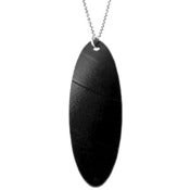 Image of VLING CLASSIC "BLUE BIRD" Necklace made from a recycled vinyl record.
