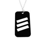 Image of VLING CLASSIC "VERVE" Necklace made from a recycled vinyl record.