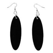 Image of VLING CLASSIC "BLUE BIRD" Earrings made from a recycled vinyl record.