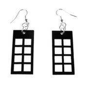 Image of VLING CLASSIC "COTILLION" Earrings made from a recycled vinyl record.
