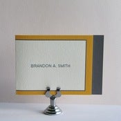 Image of Personal Folded Notes - Yellow and Grey