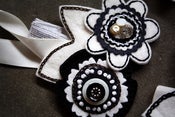 Image of Kari felt flower wrist corsage