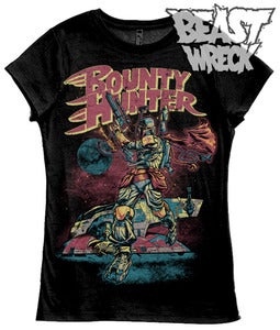 Image of "BOUNTY HUNTER" (black) Women's T-shirt