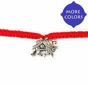 Image of Friendship Bracelet with Silver Elephant
