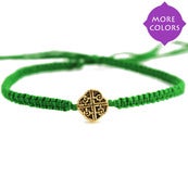 Image of Friendship Bracelet with Celtic Knot in Gold