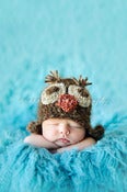 Image of Fuzzy Brown Owl Flap Hat 