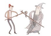 Image of Gandalf vs. Space Gandalf