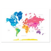Image of Bright World Map