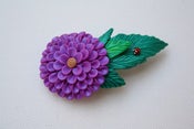 Image of June 25 - purple flower hairclip