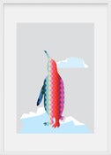 Image of rainbow penguin - A3