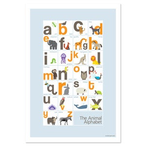Image of Animal Alphabet Poster