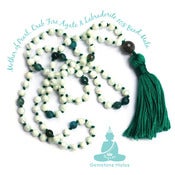 Image of YogaBe Gemstone Mala Necklace - Mother-Of-Pearl & Labradorite