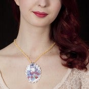 Image of Kitsch Doiley Necklace - Grey Kitten
