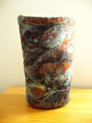 Image of Hand Felted Vessel - Angry Skies