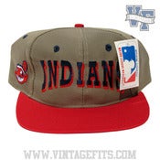 Image of Tan Cleveland Indians snapback by TW