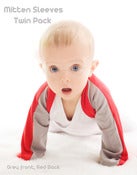 Image of Mitten Sleeves - TWIN PACK - Red & Grey