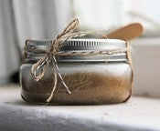 Image of Coconut and Brown Sugar Scrub 8oz in Ball Jar