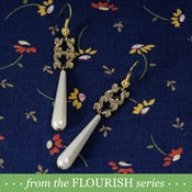 Image of EARRINGS - reclaimed - scroll - dangle